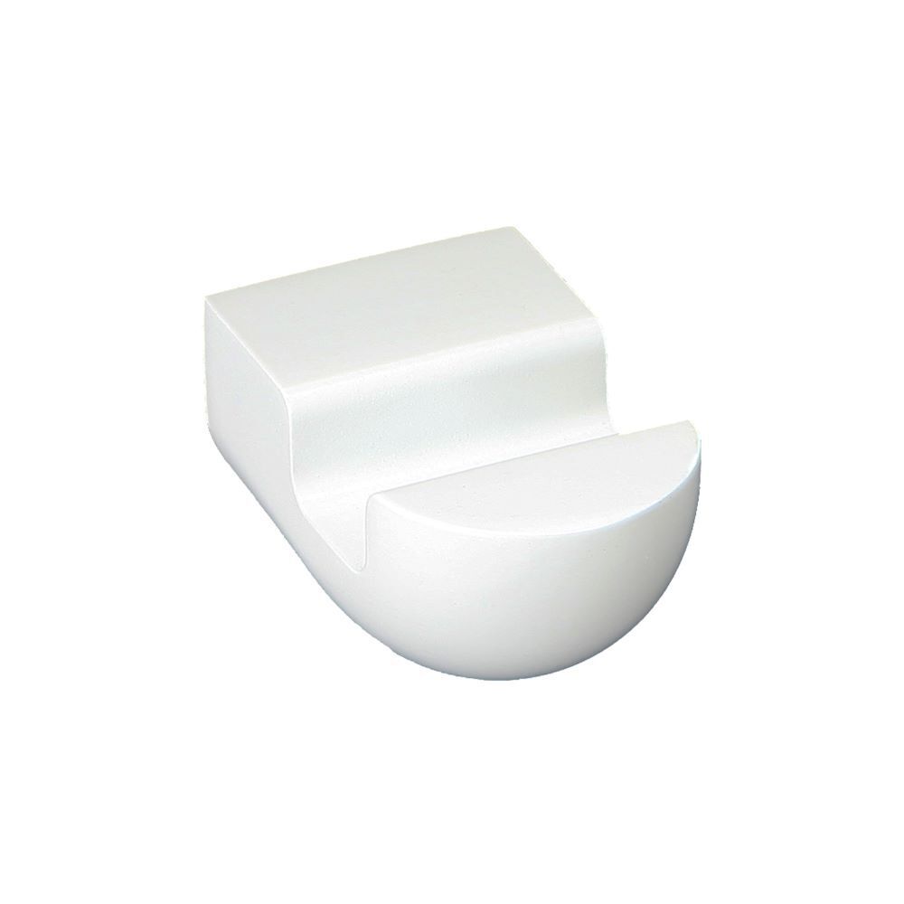 Крючок для ванной WasserKraft Kammel K-8300 White одинарный на шуруп металл белый (K-8323W)