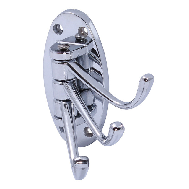 крючок для вешалки средний тройной SWIVEL хром