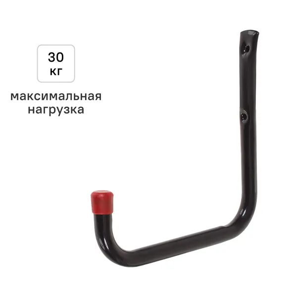 Крючок Larvij LG011Z 20x20.5x1.6 см сталь цвет чёрный нагрузка до 30 кг