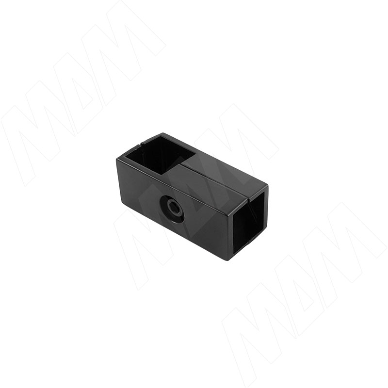 КУБО Соединитель перпендикулярный 2-х труб, черный, CUBO (CN2535BL)