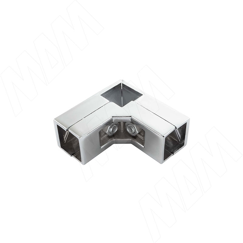 КУБО Соединитель угловой 3-х труб, хром, CUBO (CN2553CR)