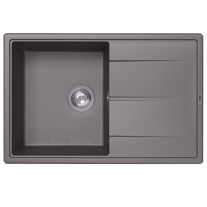Кухонная мойка Abber Quarz 78 AQ2904G цвет Серый