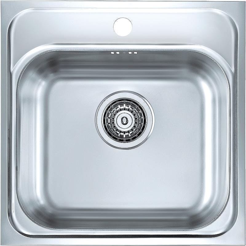 Кухонная мойка Alveus Basic 140 NAT-90 465x465 1100905 Натуральная сталь
