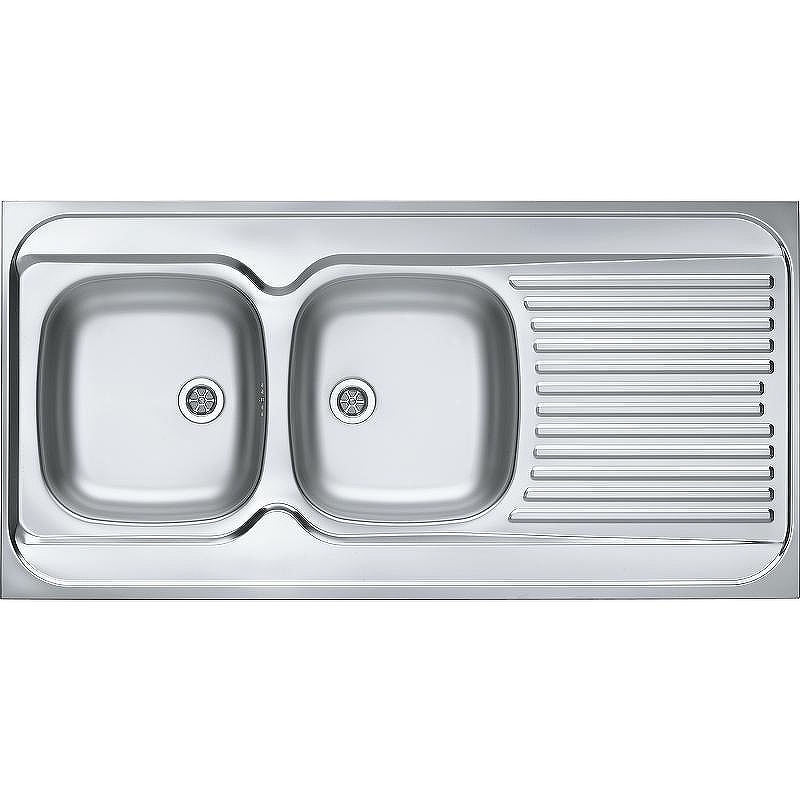 Кухонная мойка Alveus Classic 100 NAT-60 1200x600 L 1009084 Натуральная сталь