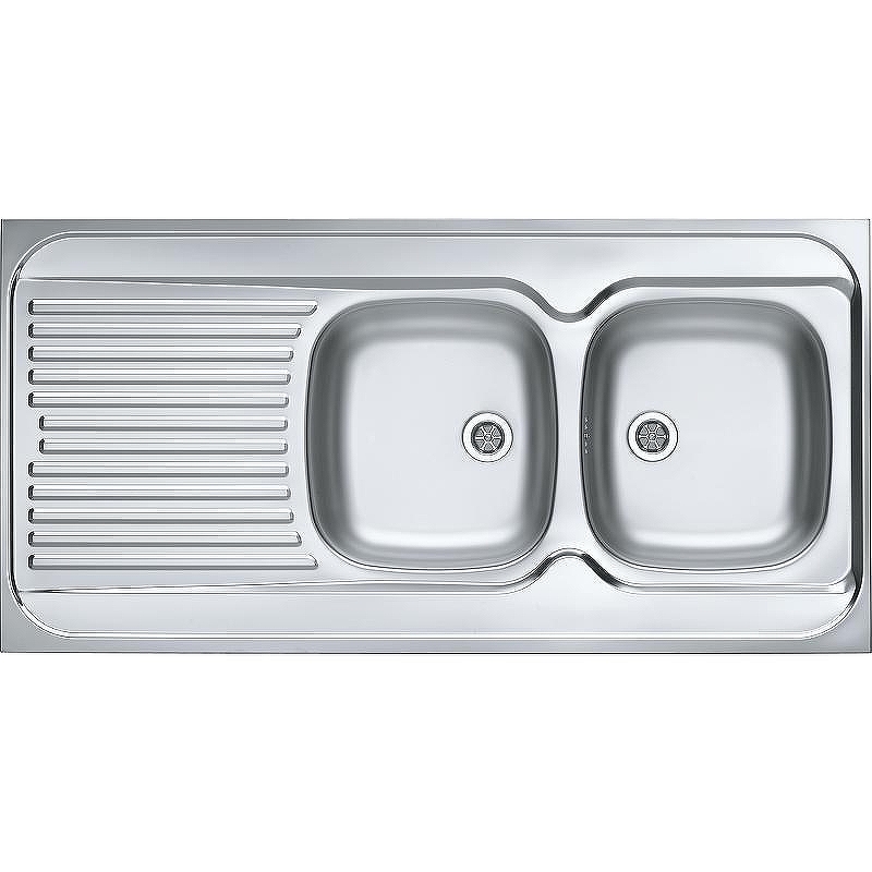 Кухонная мойка Alveus Classic 100 NAT-60 1200x600 R 1009085 Натуральная сталь