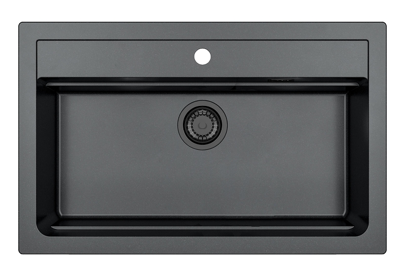 Кухонная мойка Alveus Granital Atrox 40 Carbon G91 790х500 1148163 цвет Черный