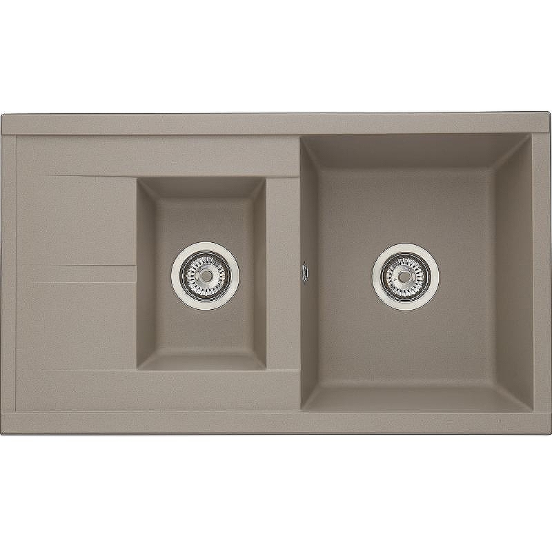 Кухонная мойка Aquaton Делия 87 1A716232DE250 Серый шелк