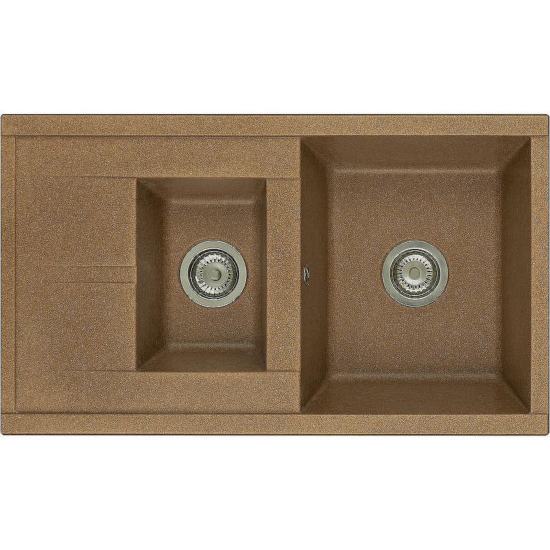 Кухонная мойка Aquaton Делия 87 1A716232DE270 Терракотовая