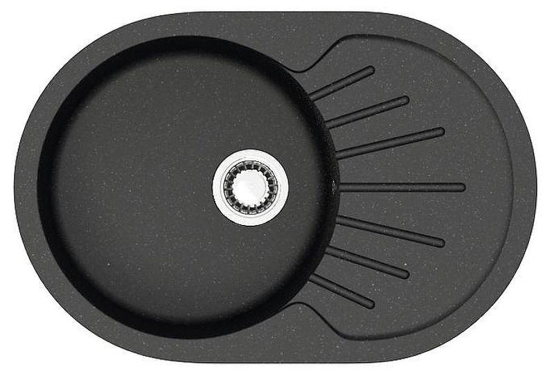 Кухонная мойка Azario Flora 73 CS00079913 цвет Черный