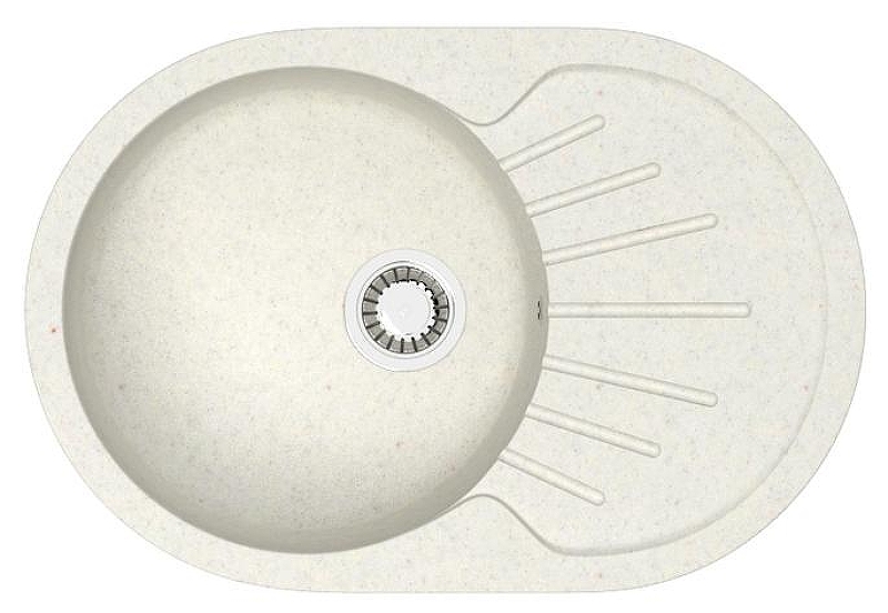 Кухонная мойка Azario Flora 73 CS00079914 цвет Светло-серый