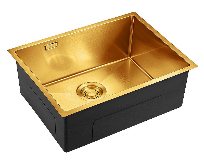 Кухонная мойка Emar PVD 59 EMB-132 PVD цвет Nano Golden