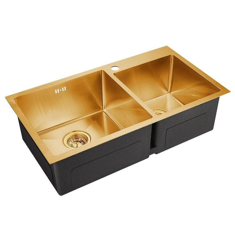 Кухонная мойка Emar PVD 78 EMB-210 PVD цвет Nano Golden