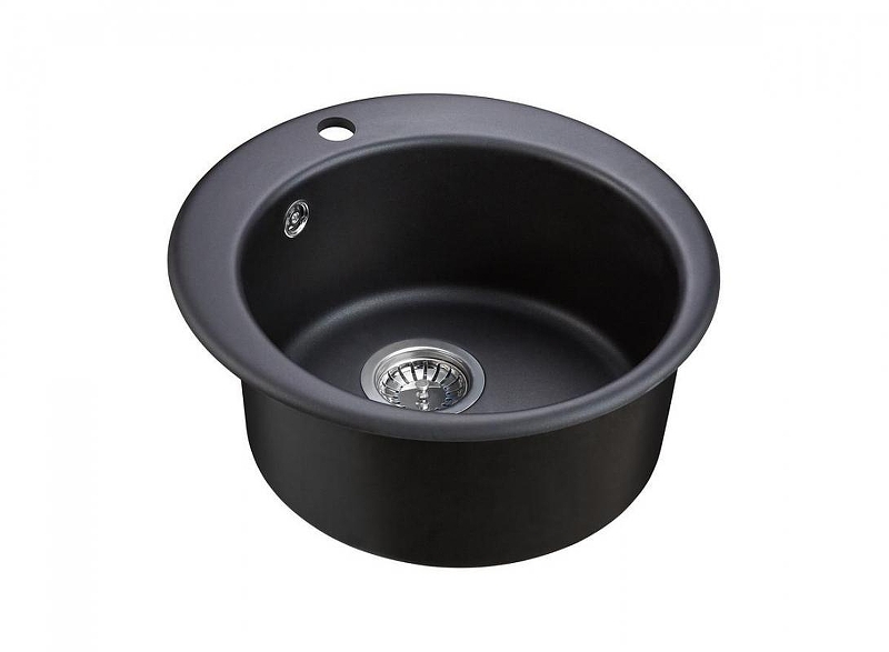 Кухонная мойка Emar Quartz 47,5 EMQ-1475.C цвет Оникс