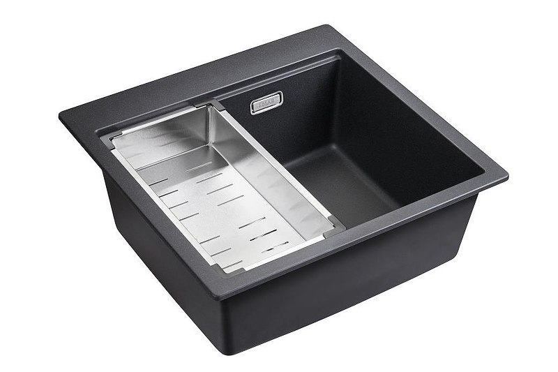 Кухонная мойка Emar Quartz 52 EMQ-1520.Q цвет Оникс