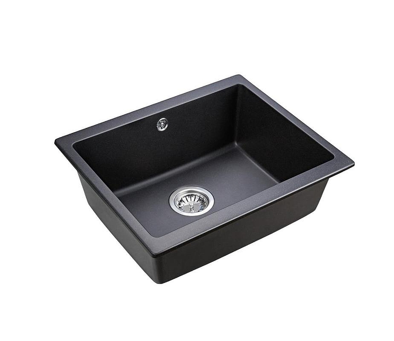 Кухонная мойка Emar Quartz 55,5 EMQ-1555.P цвет Оникс
