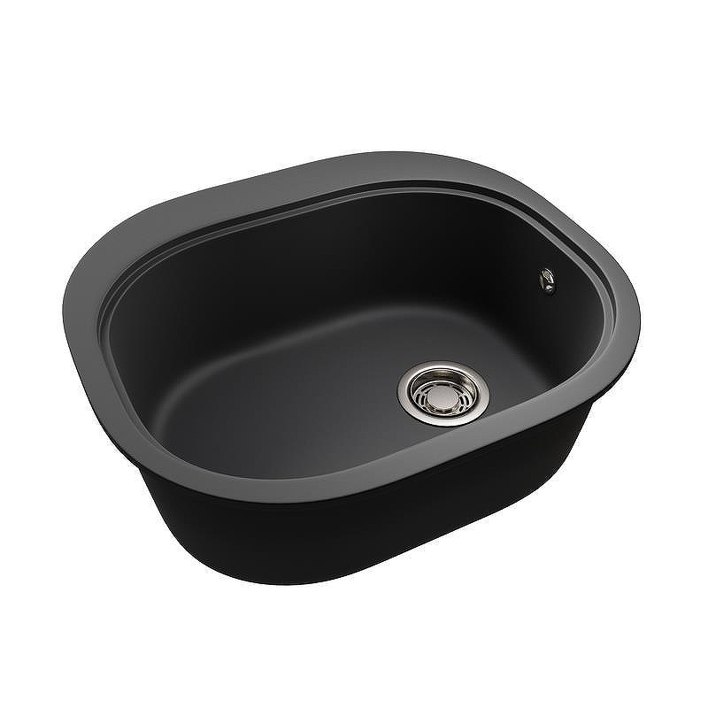 Кухонная мойка Emar Quartz 57 EMQ-1570.C цвет Оникс