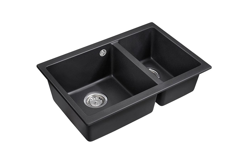 Кухонная мойка Emar Quartz 66,5 EMQ-2665.PL цвет Оникс