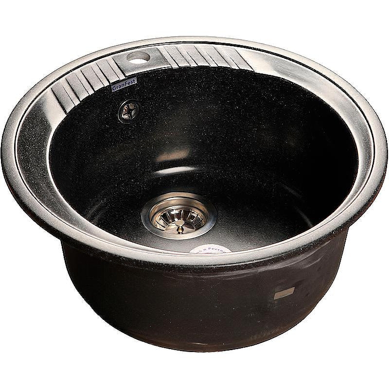 Кухонная мойка GranFest Rondo GF-R520 Черная