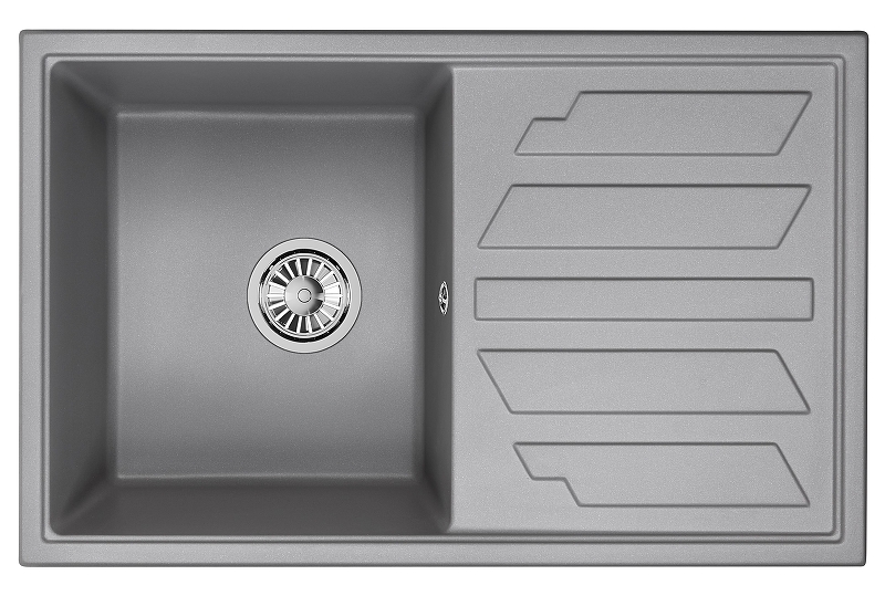 Кухонная мойка Granula 80 8002 цвет Алюминиум