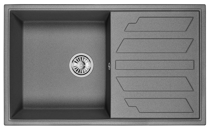 Кухонная мойка Granula 86 8601 цвет Графит
