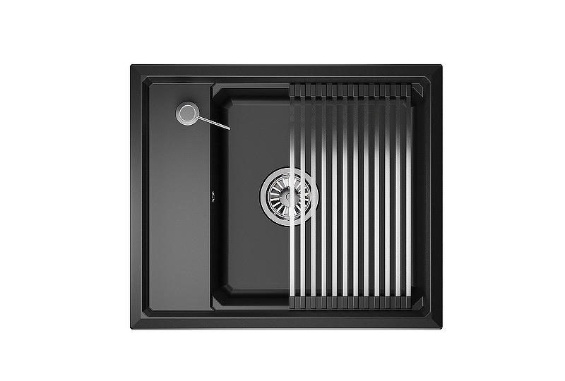 Кухонная мойка Granula Kitchen Space 60 6004 цвет Шварц