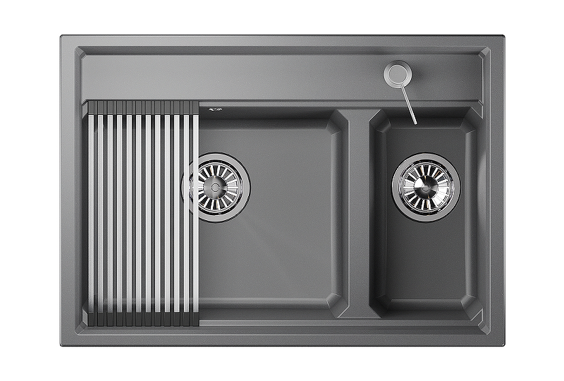 Кухонная мойка Granula Kitchen Space 73 7302 цвет Алюминиум