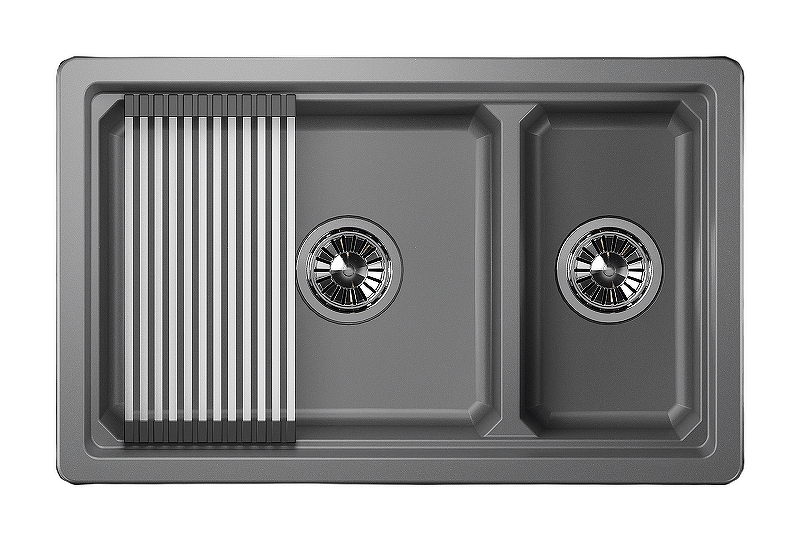 Кухонная мойка Granula Kitchen Space 73 7304U цвет Алюминиум