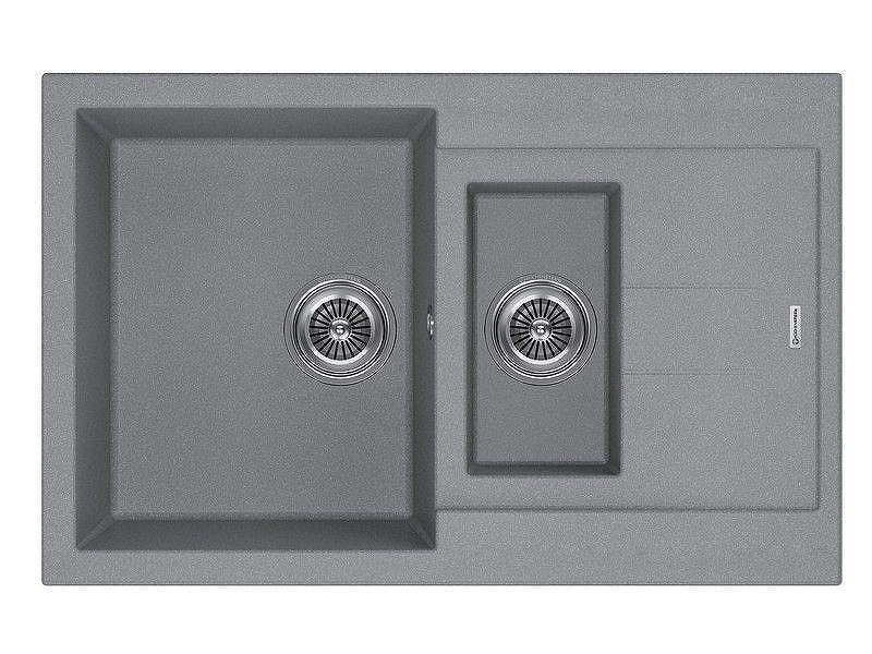 Кухонная мойка KUCHENSTERN PLAT 60-2 78x50 207TN20 цвет Титан