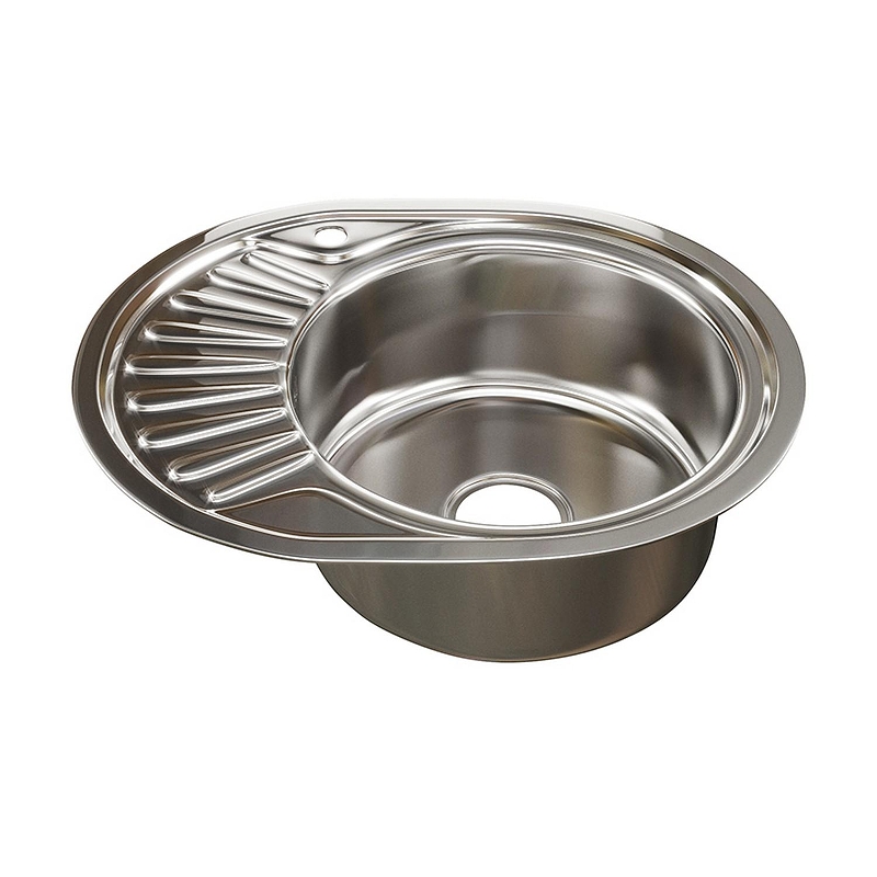 Кухонная мойка Mixline 57 R 528191 цвет Хром