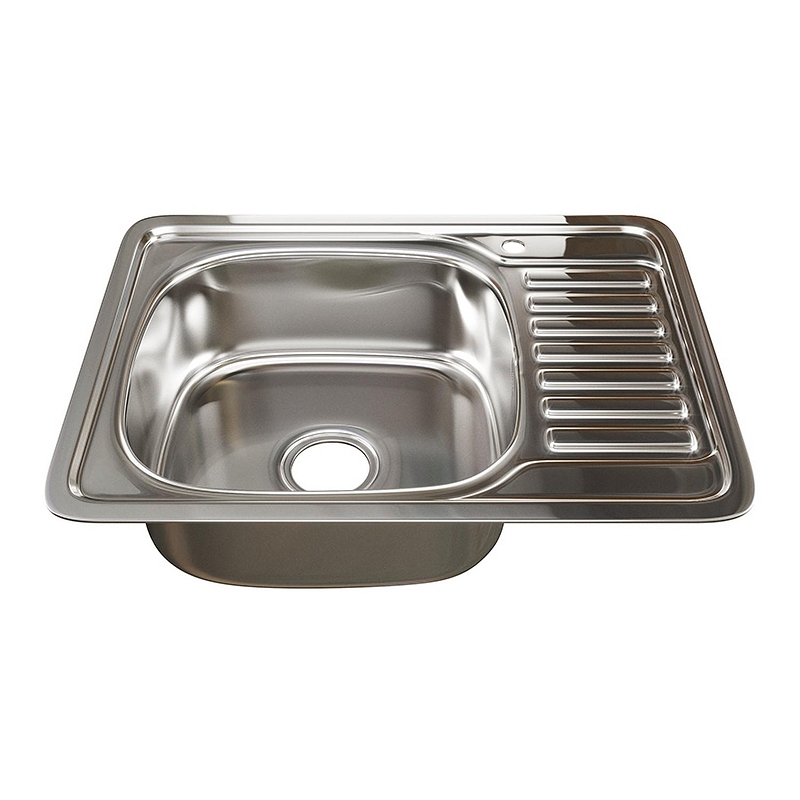Кухонная мойка Mixline 65 L 528193 цвет Хром