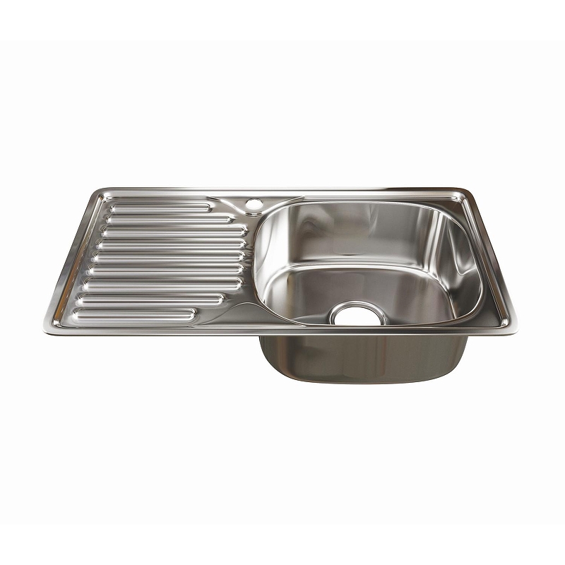 Кухонная мойка Mixline 76 R 530530 цвет Хром