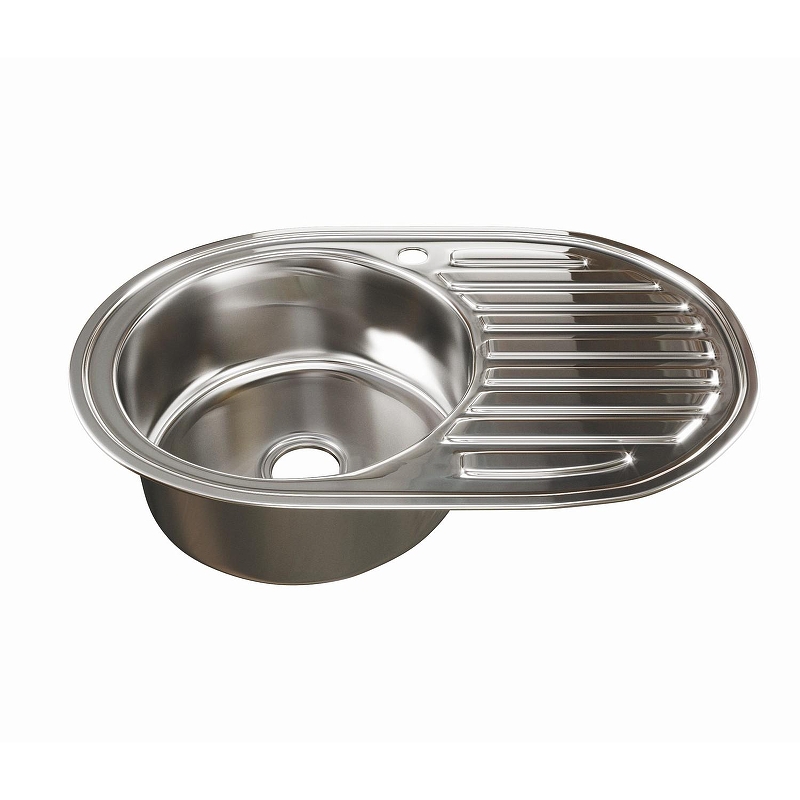 Кухонная мойка Mixline 77 L 528188 цвет Хром