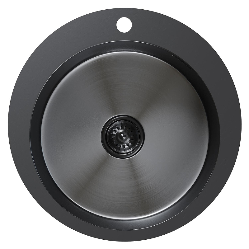 Кухонная мойка Mixline Pro 50 554770 цвет Черный графит