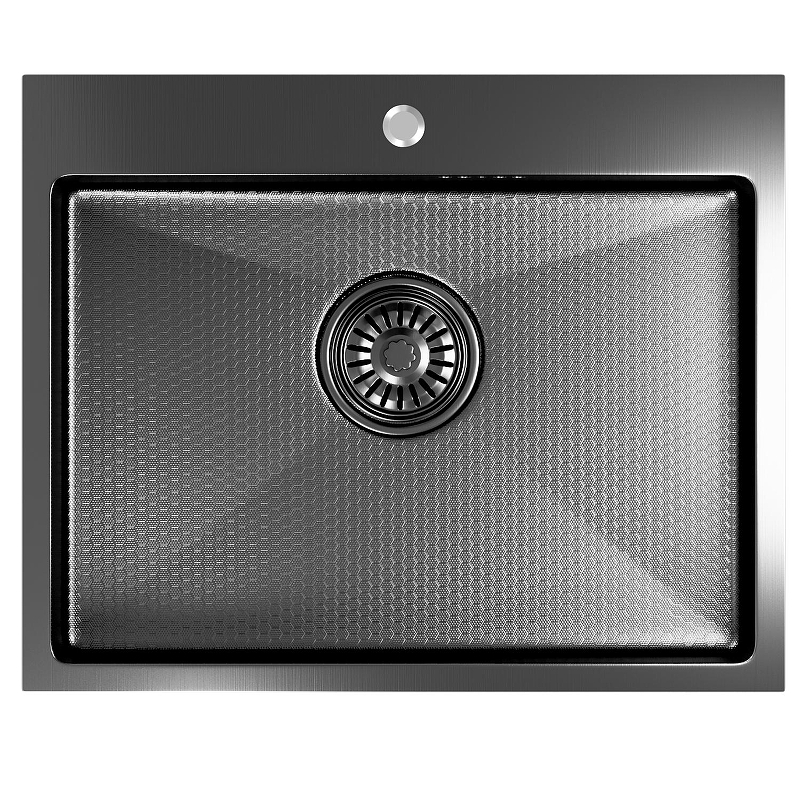 Кухонная мойка Mixline Pro 53 552935 цвет Черный графит