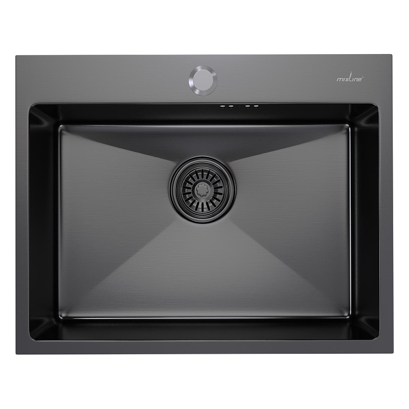 Кухонная мойка Mixline Pro 60 547236 цвет Черный графит