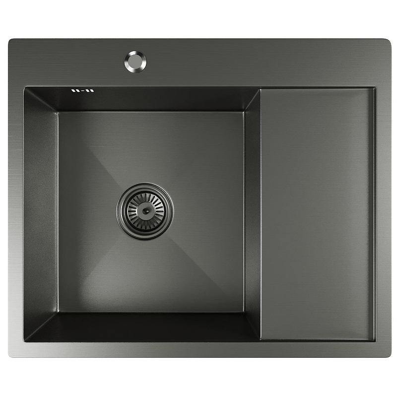 Кухонная мойка Mixline Pro 60 L 552926 цвет Черный графит