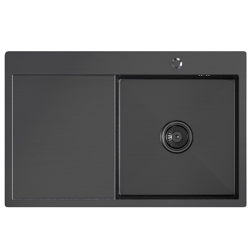 Кухонная мойка Mixline Pro 78 R 552923 цвет Черный графит