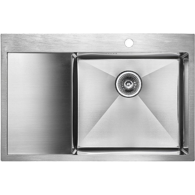 Кухонная мойка Paulmark Kroner 78F R PM217851-BSR Брашированная сталь