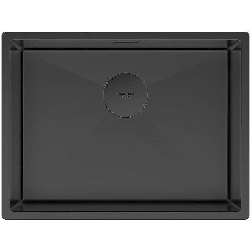 Кухонная мойка Paulmark Next 58 Uni PM215844-MBN Черная матовая