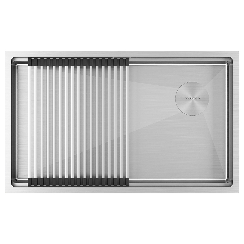 Кухонная мойка Paulmark Next-Pro 74 Uni PM707445-BS цвет Брашированная сталь