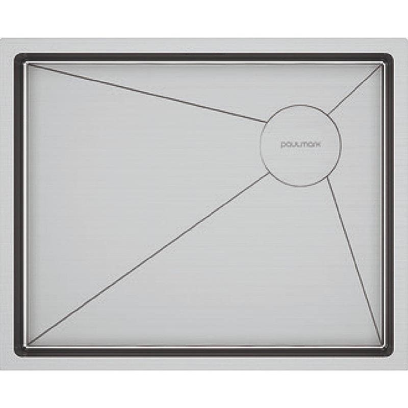 Кухонная мойка Paulmark Next-Skew 54 Uni PM885444-BS Брашированная сталь