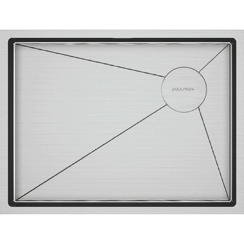 Кухонная мойка Paulmark Next-Skew 58 Uni PM885844-BS Брашированная сталь