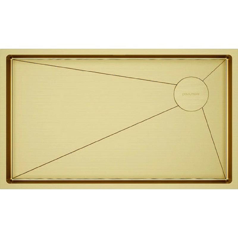 Кухонная мойка Paulmark Next-Skew 74 Uni PM887444-BG Брашированное золото
