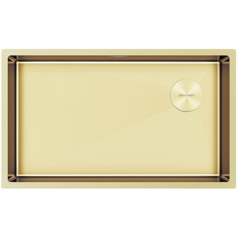 Кухонная мойка Paulmark Next-Skew 74 Uni PM887444-LG Светлое золото