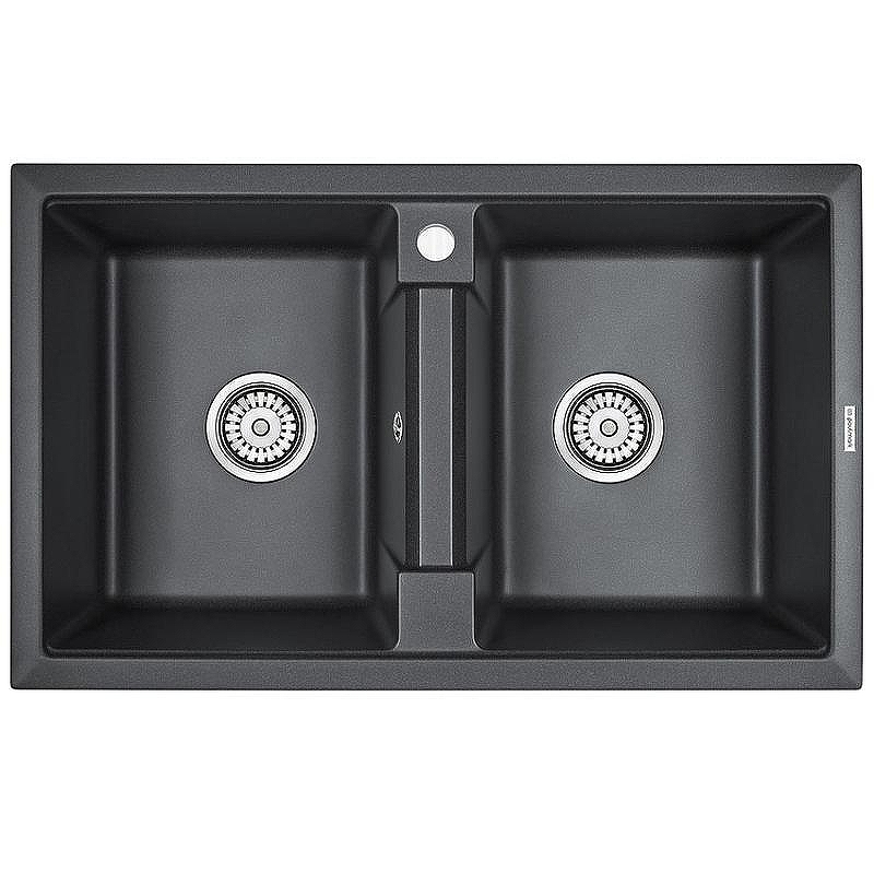 Кухонная мойка Paulmark Tandem 80/2 PM238150-BL Черная