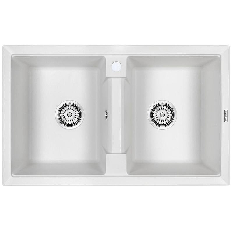 Кухонная мойка Paulmark Tandem 80/2 PM238150-WH Белый