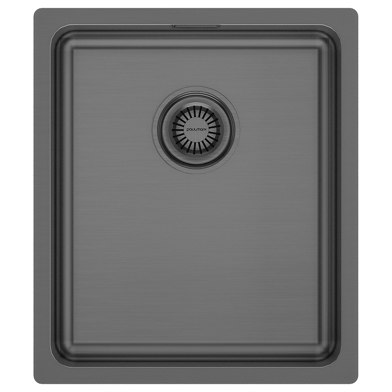Кухонная мойка Paulmark Vista 38 PM904438-GM цвет Вороненая сталь