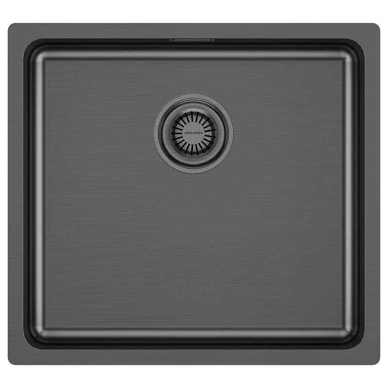 Кухонная мойка Paulmark Vista 48 PM304844-GM цвет Вороненая сталь