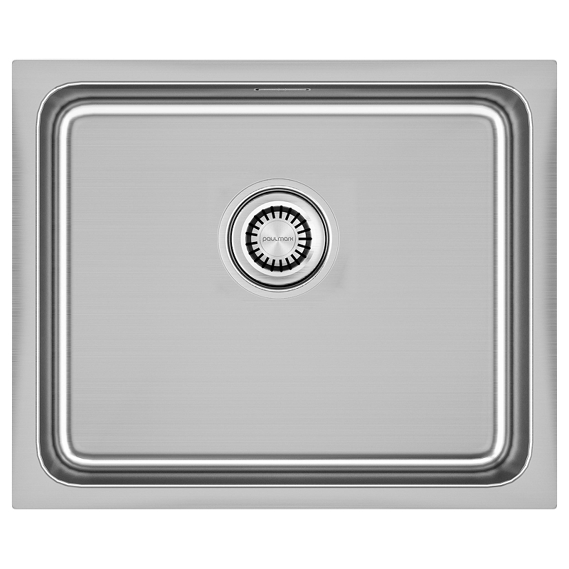 Кухонная мойка Paulmark Vista 54 PM305444-BS цвет Брашированная сталь