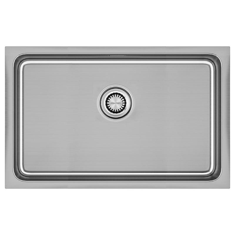 Кухонная мойка Paulmark Vista 74 PM307444-BS цвет Брашированная сталь